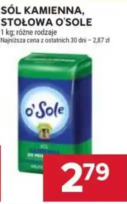 Stokrotka Market Sól Kamienna, Stołowa o'Sole oferta