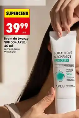 Biedronka Krem do twarzy SPF 50+ APLB oferta