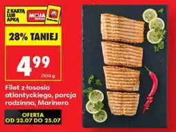 Biedronka Filet z łososia atlantyckiego, porcja rodzinna, Marinero oferta
