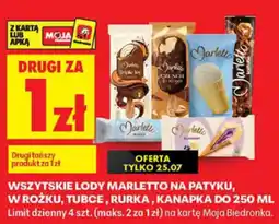 Biedronka Lody Marletto oferta