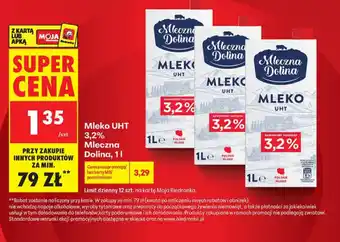 Biedronka Mleko UHT Mleczna Dolina oferta