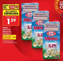 Biedronka Mleko UHT 3,2% Mlekovita Łacza oferta