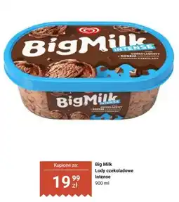 Biedronka Lody czekoladowe Big Milk Intense oferta