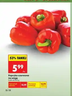 Biedronka Papryka czerwona na wagę oferta