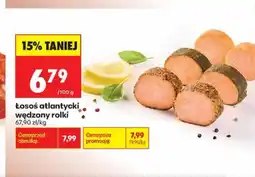 Biedronka Łosoś atlantycki wędzony rolki oferta