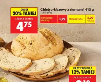 Biedronka Chleb orkiszowy z ziarnami oferta
