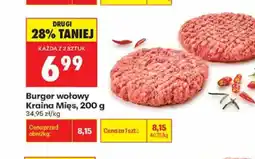 Biedronka Burger wołowy Kraina Mięs oferta