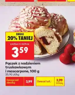 Biedronka Pączek z nadzieniem truskawkowym i mascarpone oferta