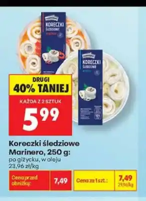 Biedronka Koreczki śledziowe w oleju Marinero oferta