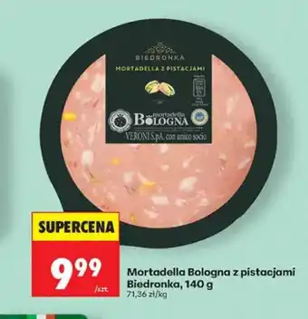 Biedronka Mortadella Bologna z pistacjami Biedronka oferta