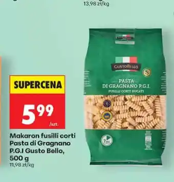 Biedronka Makaron fusilli corti Pasta di Gragnano P.G.I. Gusto Bello oferta