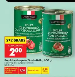 Biedronka Pomidory krojone Gusto Bello z bazylią oferta