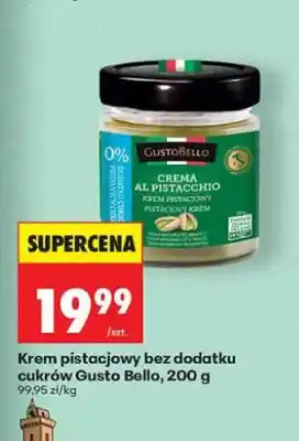Biedronka Krem pistacjowy bez dodatku cukrów Gusto Bello oferta