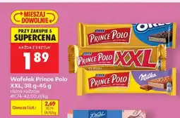 Biedronka Wafelek Prince Polo XXL Milka oferta