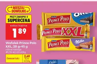 Biedronka Wafelek Prince Polo XXL Milka oferta
