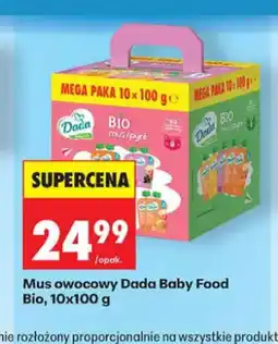 Biedronka Mus owocowy Dada Baby Food Bio oferta