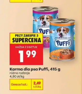 Biedronka Karma dla psa Puffi oferta