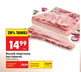 Biedronka Boczek wieprzowy bez żeberek oferta