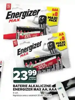 Stokrotka Baterie alkaliczne Energizer Max AA 8-pak oferta