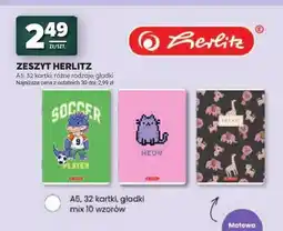 Stokrotka Zeszyt Herlitz A5 32 kartki gładki oferta