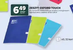 Stokrotka Zeszyt Oxford Touch A5 32 kartki kratka z marginesem oferta