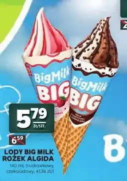 Stokrotka Lody Big Milk Rożek Algida truskawkowy oferta