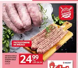 Selgros Kiełbasa biała delikatesowa surowa mała porcja oferta