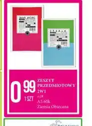 E.Leclerc Zeszyt przedmiotowy 2w1 Ziemia Obiecana A5 oferta