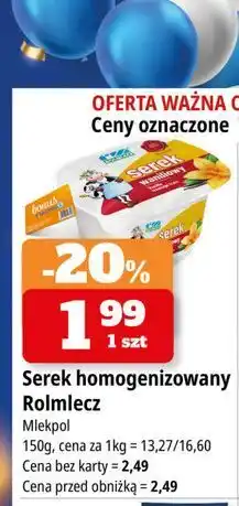 E.Leclerc Serek homogenizowany waniliowy Rolmlecz oferta