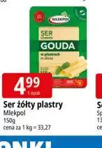 E.Leclerc Ser żółty plastry Gouda Mlekpol oferta