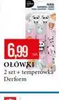 E.Leclerc OŁÓWKI 2 szt + temperówka Derform oferta