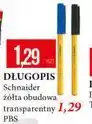 E.Leclerc DŁUGOPIS Schneider żólta obudowa transparentny oferta
