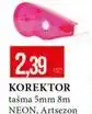 E.Leclerc Korektor taśma 5mm 8m Neon Artsezon oferta