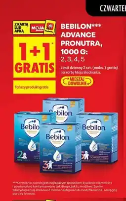 Biedronka Mleko modyfikowane Bebilon Advance Pronutra 2, 3, 4, 5 oferta