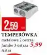E.Leclerc Temperówka metalowa 2 ostrza Jumbo Astra oferta