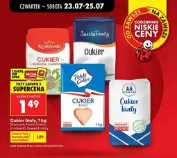 Biedronka Cukier biały 1 kg Diamant, Polski Cukier, Królewski, Sweet Family oferta