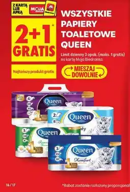 Biedronka Wszystkie papiery toaletowe Queen oferta