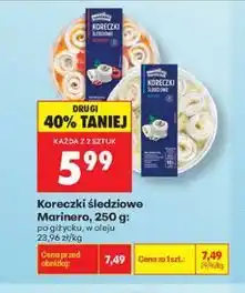 Biedronka Koreczki śledziowe Marinero oferta