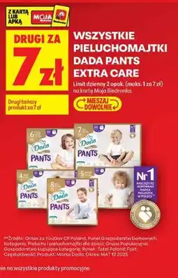 Biedronka Pieluchomajtki Dada Pants Extra Care oferta
