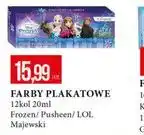 E.Leclerc Farby plakatowe Frozen/Pusheen/LOL Majewski oferta