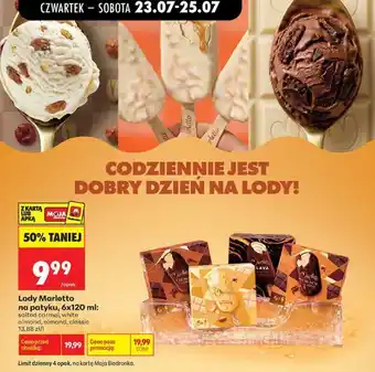 Biedronka Lody Marletto na patyku oferta