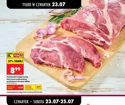Biedronka Karkówka wieprzowa bez kości pakowana próżniowo Kraina Mięs oferta