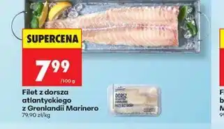 Biedronka Filet z dorsza atlantyckiego z Grenlandii Marinero oferta