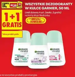 Biedronka Dezodorant w kulce Garnier Mineral oferta