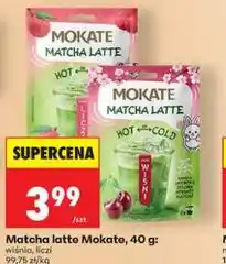 Biedronka Matcha latte Mokate, 40 g: wiśnia, liczi oferta