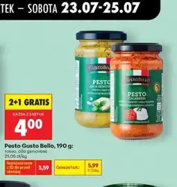 Biedronka Pesto Gusto Bello rosso lub alla genovese oferta