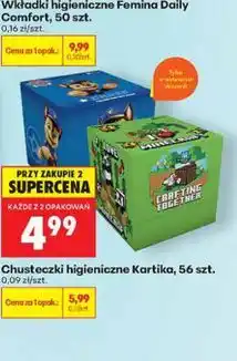 Biedronka Chusteczki higieniczne Kartika oferta
