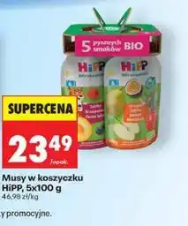 Biedronka Musy owocowe w koszyczku HiPP Bio oferta