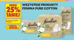 Biedronka Produkty Femina Pure Cotton oferta