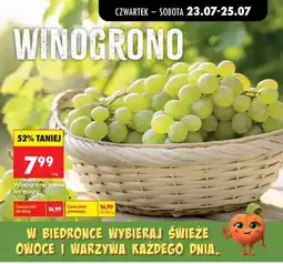Biedronka Winogrono jasne na wagę oferta